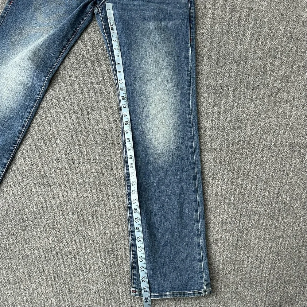 True‎ Religion Ricky Relaxed Straight Jeans Mens 32x34 Blue Medium Denim Wash